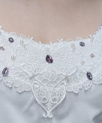 Bijoux & Butterfly Lace Tank Top