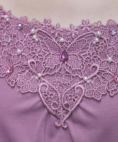 Bijoux & Butterfly Lace Tank Top