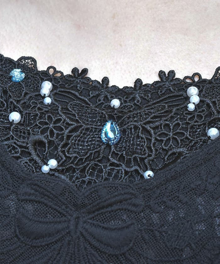 Bijoux & Butterfly Lace Tank Top