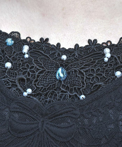 Bijoux & Butterfly Lace Tank Top