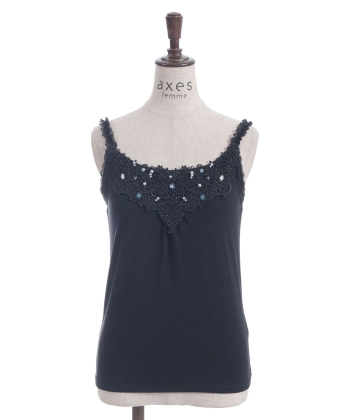 Bijoux & Butterfly Lace Tank Top