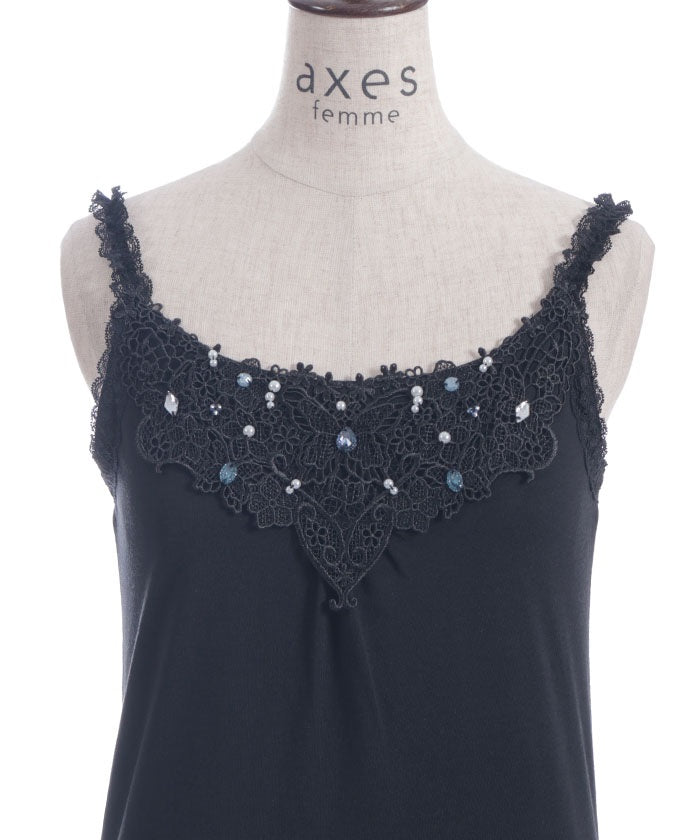 Bijoux & Butterfly Lace Tank Top