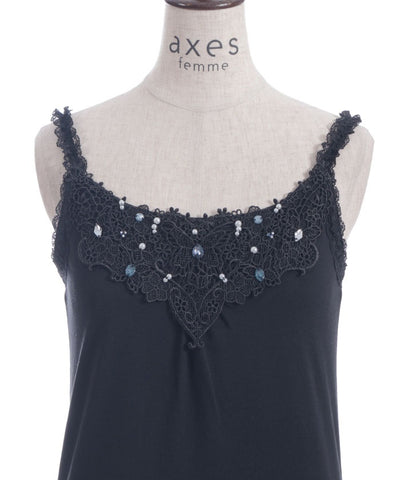 Bijoux & Butterfly Lace Tank Top