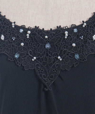 Bijoux & Butterfly Lace Tank Top