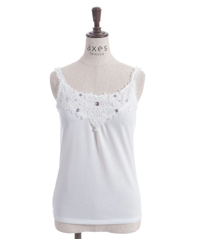 Bijoux & Butterfly Lace Tank Top