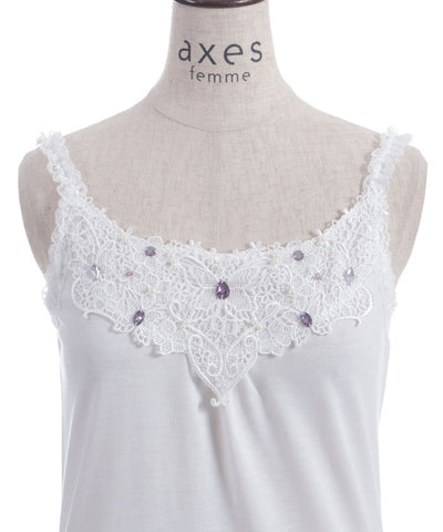 Bijoux & Butterfly Lace Tank Top