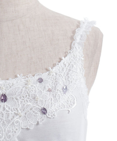 Bijoux & Butterfly Lace Tank Top