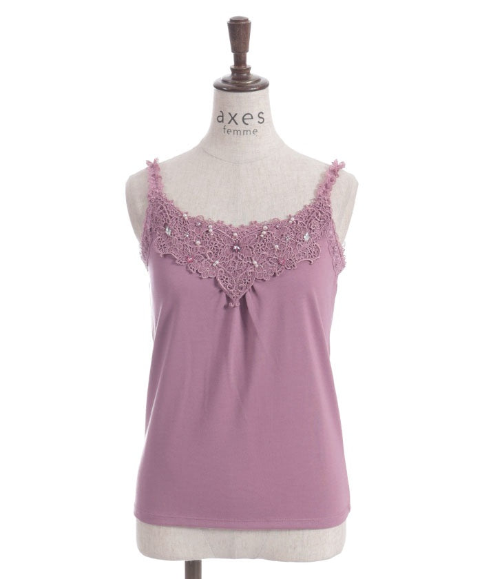 Bijoux & Butterfly Lace Tank Top