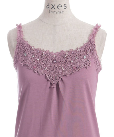 Bijoux & Butterfly Lace Tank Top