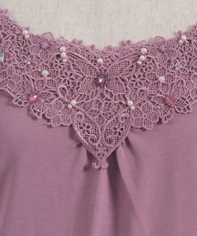 Bijoux & Butterfly Lace Tank Top