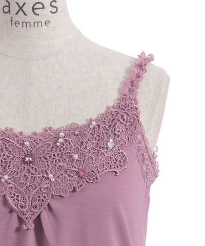 Bijoux & Butterfly Lace Tank Top