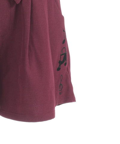 Music Note Kitty Embroidery Ribbon Pants