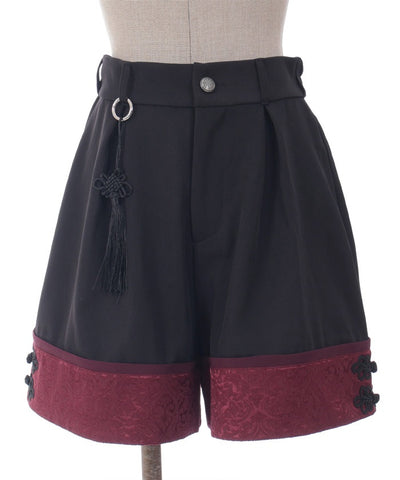 Chinese Button Short Pants