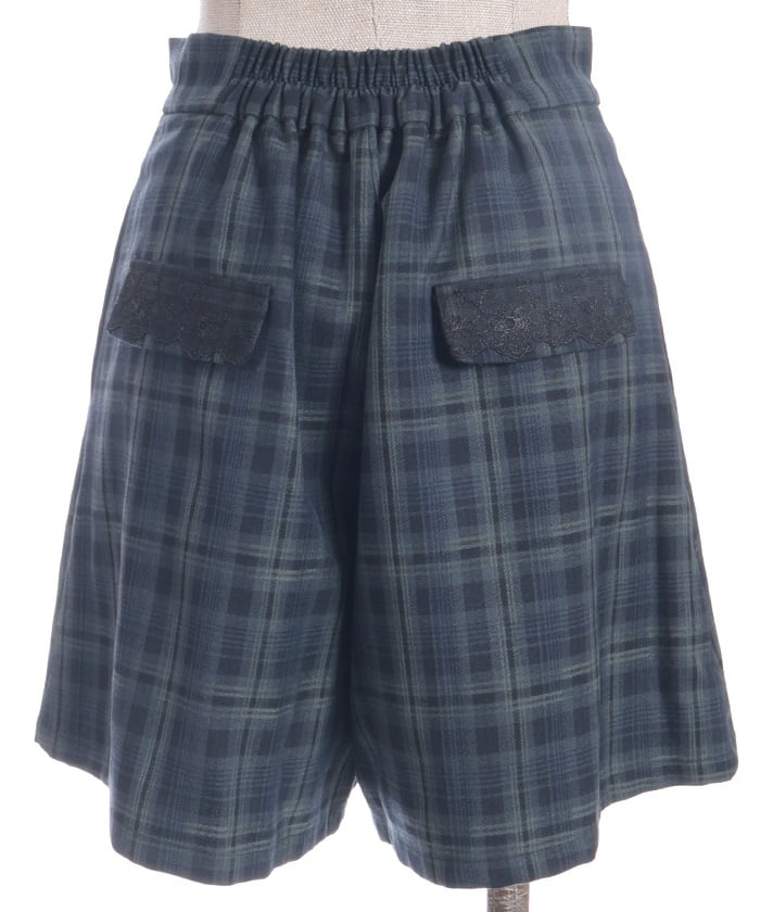 Back Lace Design Short Pants