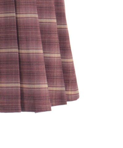 Button Design Check Skort