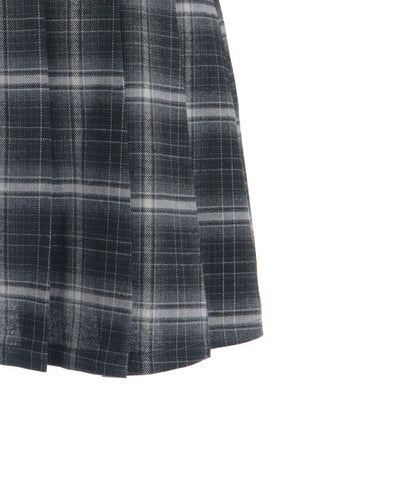 Button Design Check Skort