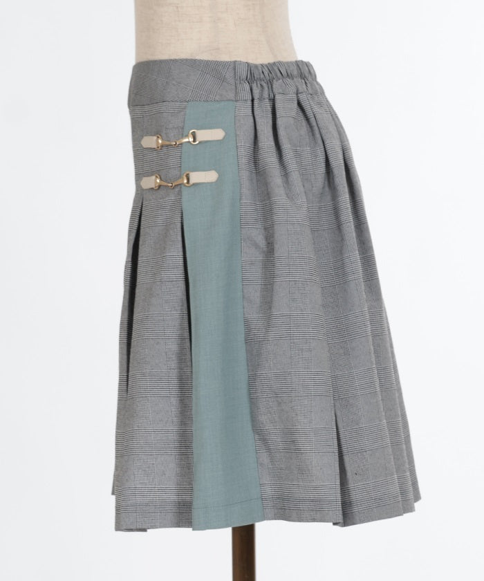 Bicolor Pleated Culotte