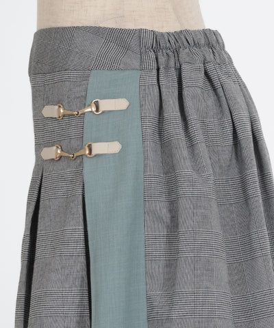 Bicolor Pleated Culotte