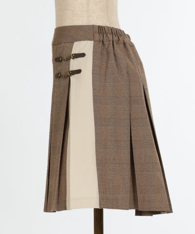 Bicolor Pleated Culotte