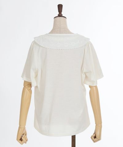 Cream Soda Pattern T-Shirt with Collar