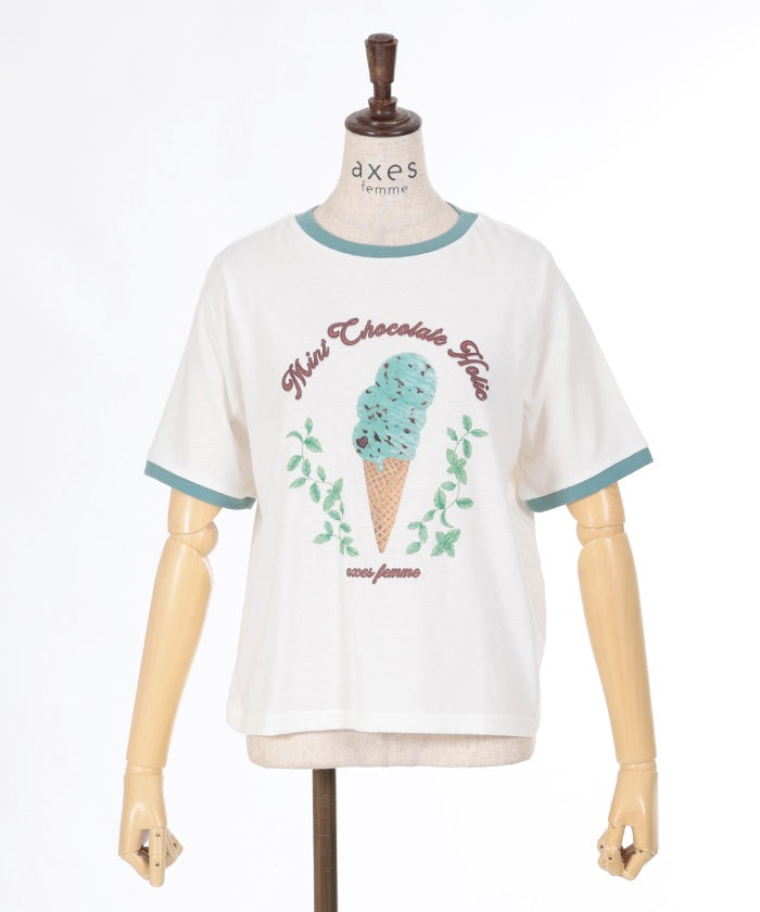 Chocolate Mint Print T-Shirt