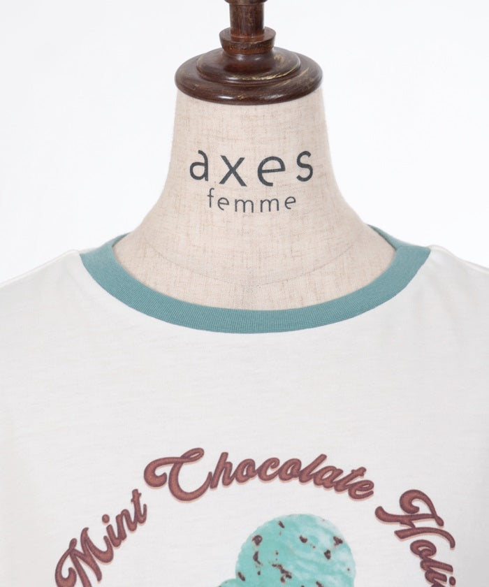 Chocolate Mint Print T-Shirt