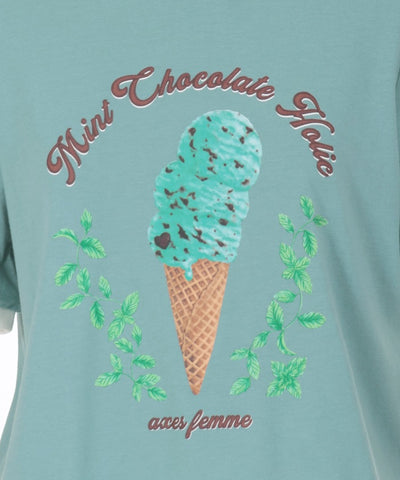 Chocolate Mint Print T-Shirt