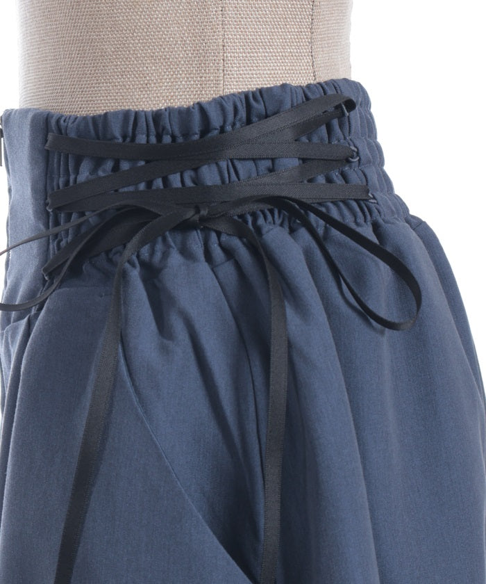 Balloon Asymmetric Frill Pants