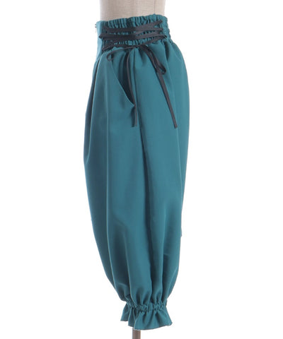 Balloon Asymmetric Frill Pants