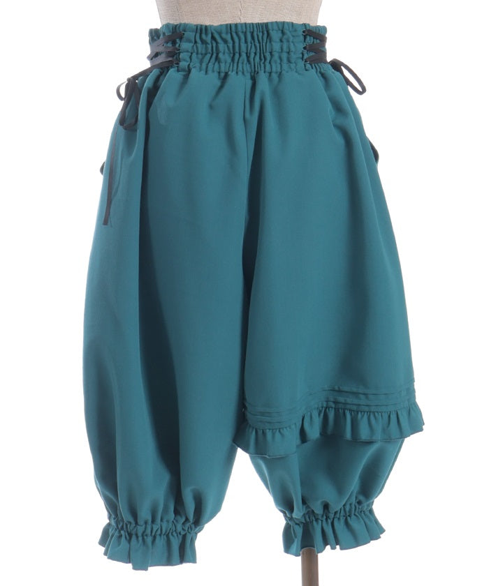 Balloon Asymmetric Frill Pants