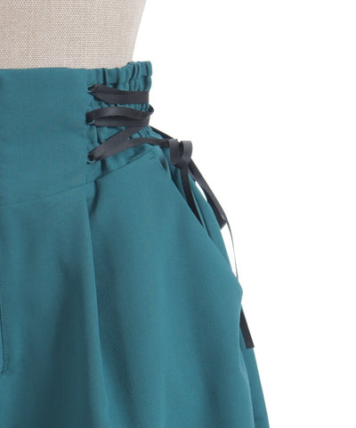 Balloon Asymmetric Frill Pants