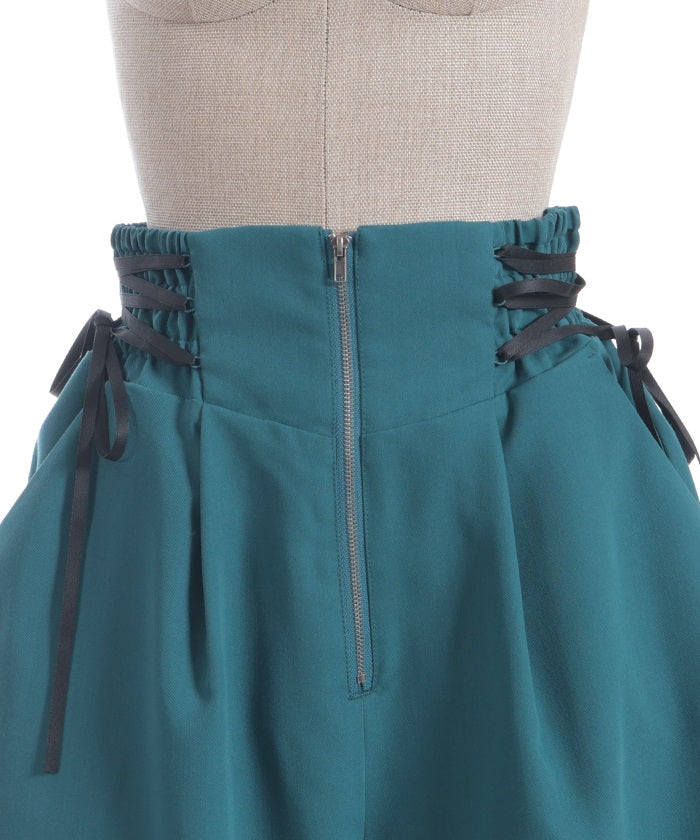 Balloon Asymmetric Frill Pants