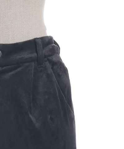 Lace Panel Velour Flare Pants