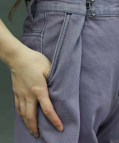 Damage Denim Loose Pants