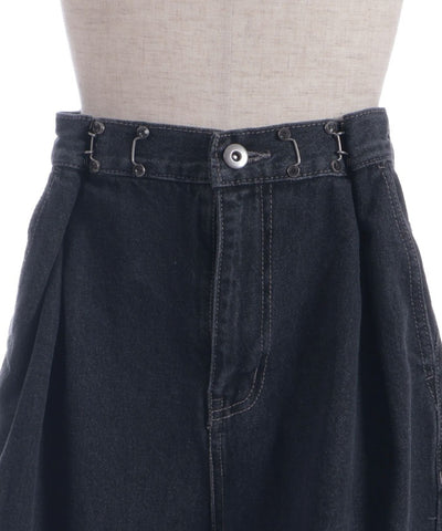 Damage Denim Loose Pants