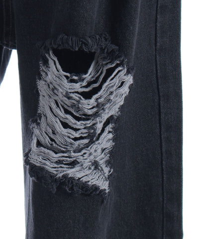 Damage Denim Loose Pants