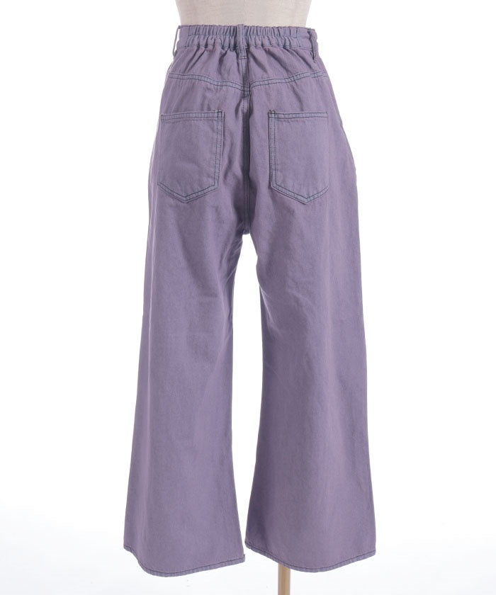 Damage Denim Loose Pants