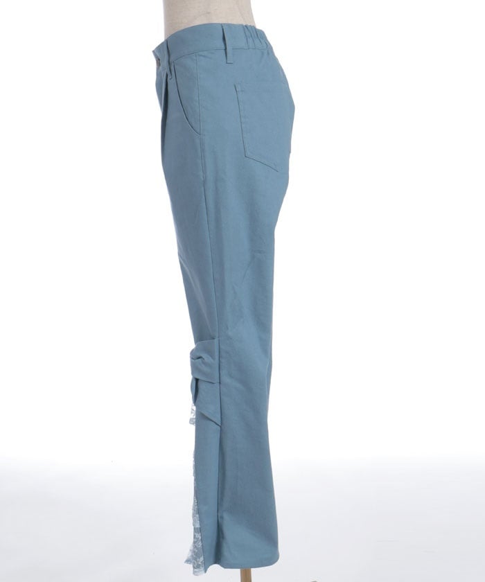 Lace Frill Denim Pants – axes femme from JAPAN