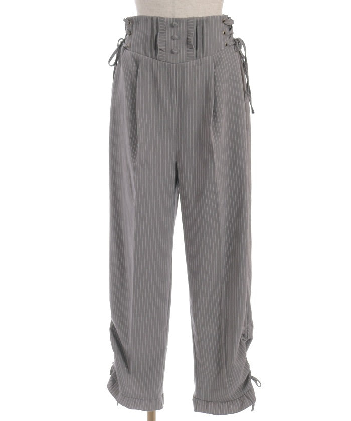 High-Waisted Striped Pants (Pre-order)