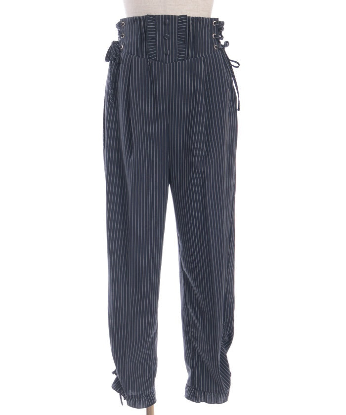 High-Waisted Striped Pants (Pre-order)