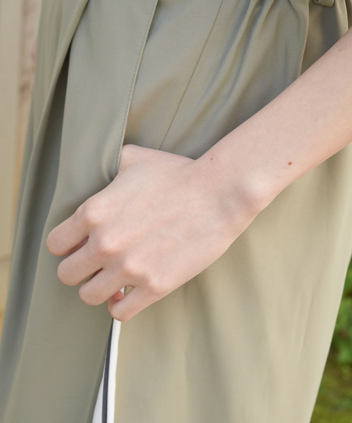 Side Pattern Panel Wide Pants