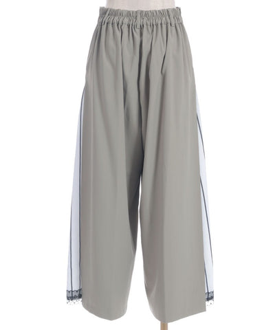 Side Pattern Panel Wide Pants