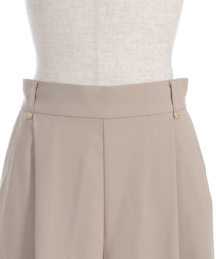 Side Pattern Panel Wide Pants