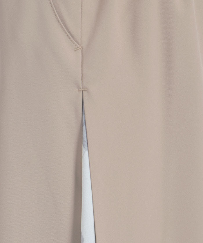 Side Pattern Panel Wide Pants