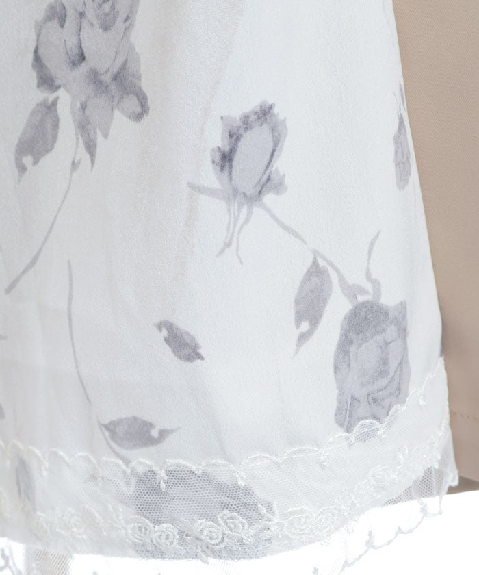 Side Pattern Panel Wide Pants