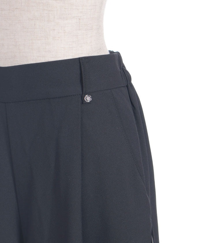 Side Pattern Panel Wide Pants