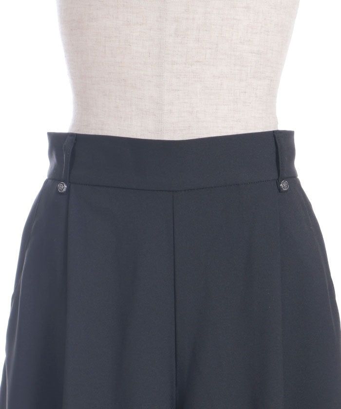 Side Pattern Panel Wide Pants