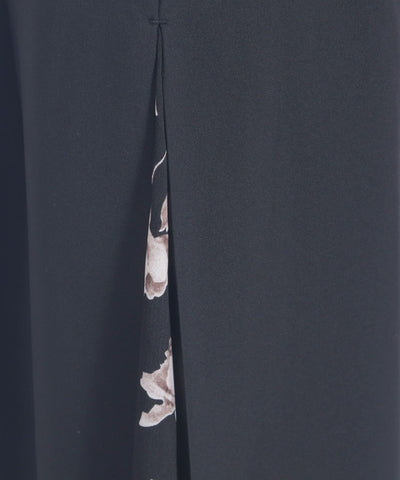 Side Pattern Panel Wide Pants