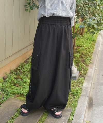 Lace-Up Volume Cargo Pants