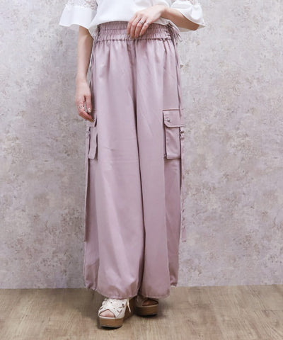Lace-Up Volume Cargo Pants